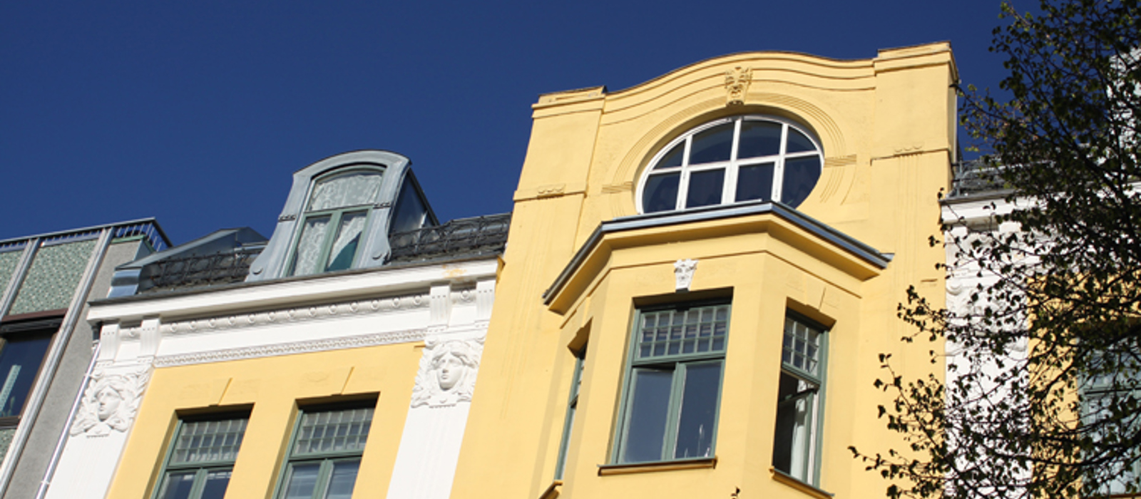 Jugend fasade fra Nordregate i Trondheim. Foto: CEWG