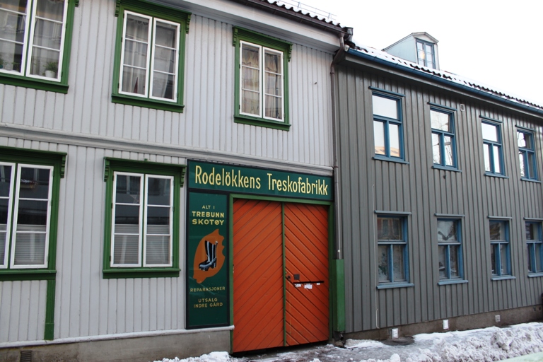 Rodeløkkens treskofabrikk. Foto: Hilde Fossum Sundre