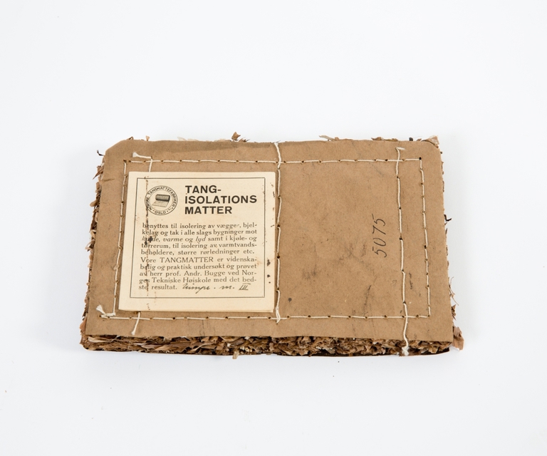 Uimpregnert tangisoleringsmatte. Foto: Norsk teknisk museum