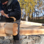 Lafting. Foto: Buskerud bygningsvernsenter