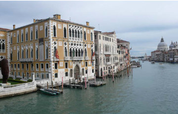 Venezia, Canal Grande, ved Academia november 2013. Foto: Terje Berner