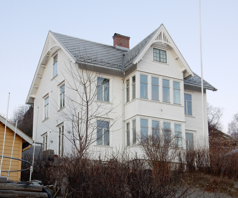 Nils Stavnes vei 10. Antikvarisk klasse C. Foto: Byantikvaren i Trondheim